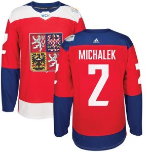 Herren Team Czech Republic #2 Zbynek Michalek Authentic Rot Auswärts 2016 World Cup